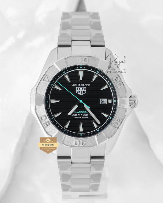 Latest Collection Silver Matt With Black Dial Automatic Chain Watch