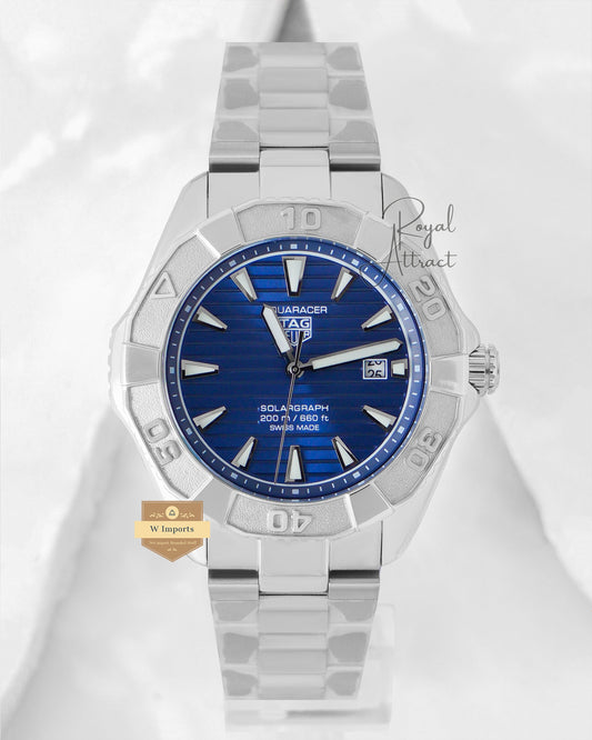 Latest Collection Silver Matt With Blue Dial Automatic Chain Watch