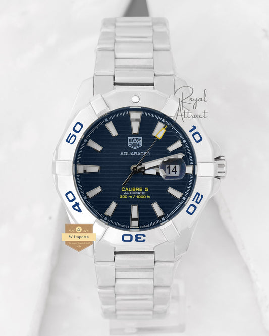 Latest Collection Silver With Blue Dial Automatic Watch For Men