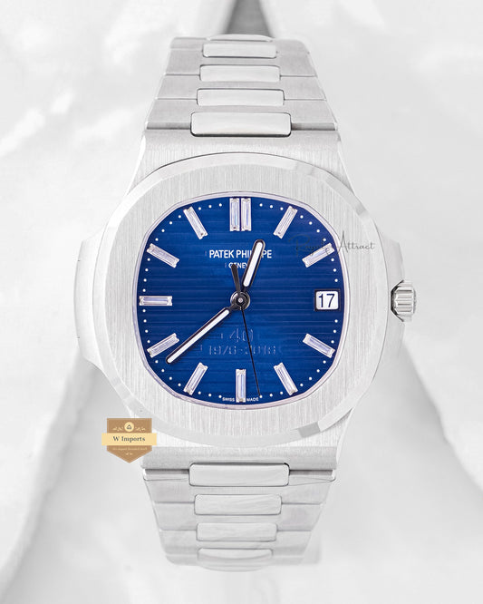 Latest Premium Collection Silver With Blue Dial Automatic Watch