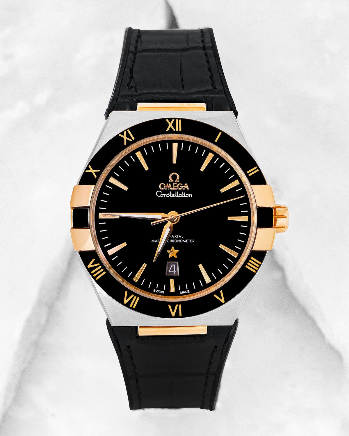 Latest Collection Silver Case With Black Dial Automatic Watch
