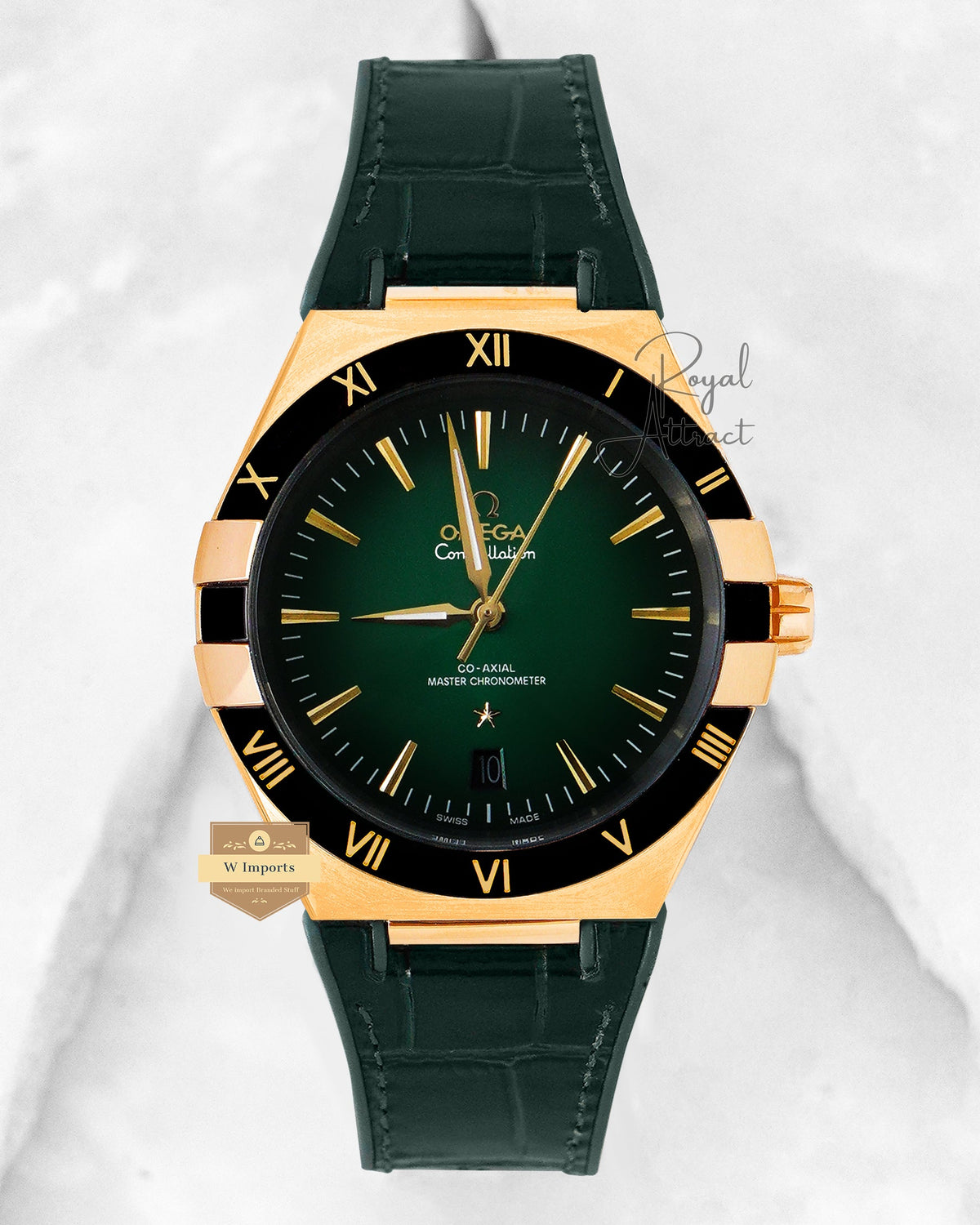 Latest Collection Silver Case With Green Dial Automatic Watch