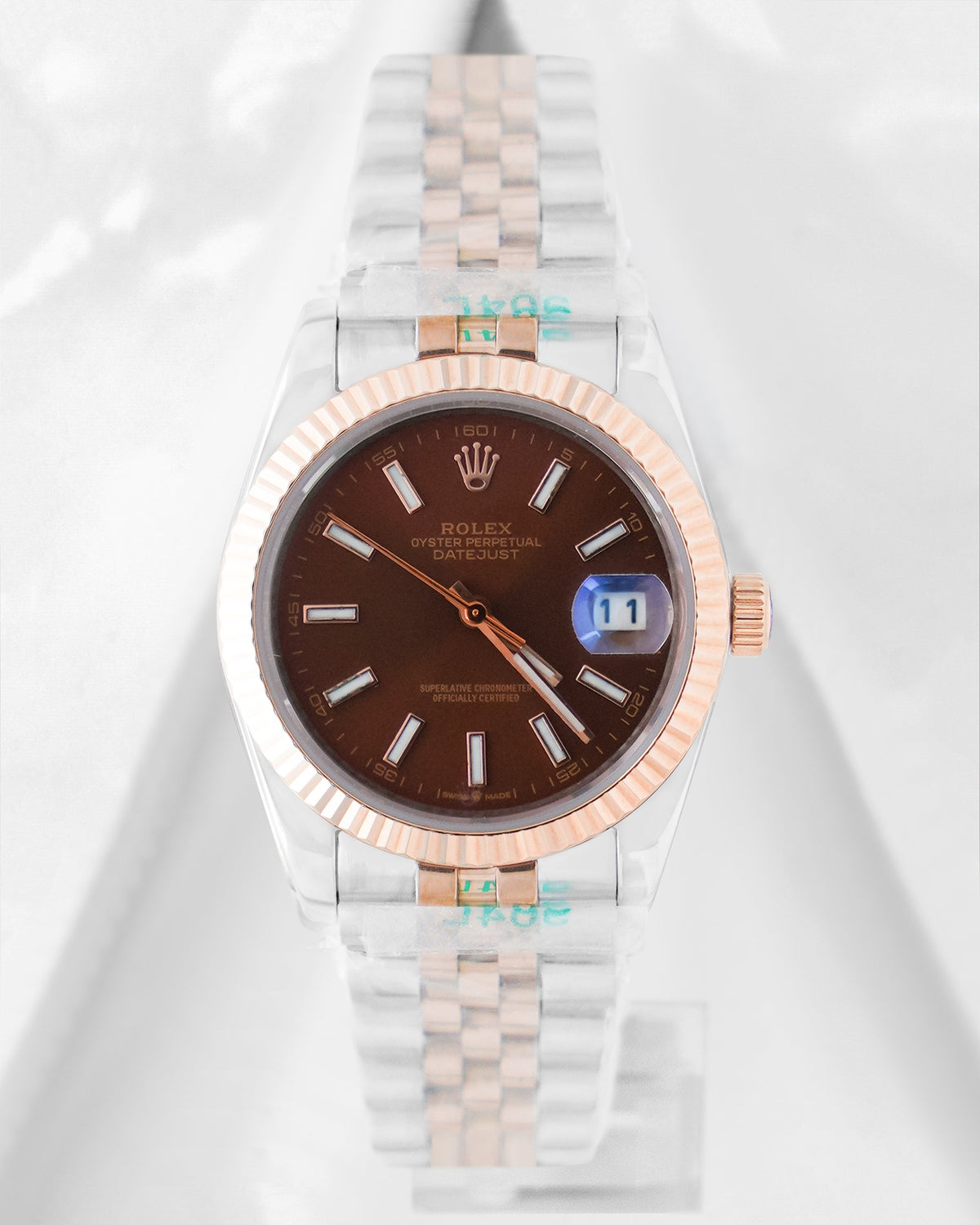 Latest Collection 36 Two Tone Rose Gold With Brown Dial Automatic Watch V3 Factory