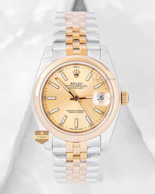 Premium Collection 36 Yellow Gold Two Tone With Yellow Dial RX Factory