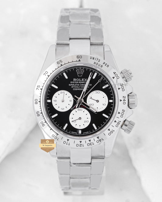 LATEST COLLECTION CHRONOGRAPH 40 SILVER WITH BLACK DIAL ZR FACTORY