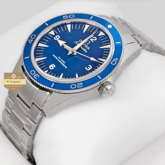 LATEST COLLECTION SILVER WITH BLUE DIAL AND BEZEL AUTOMATIC WATCH