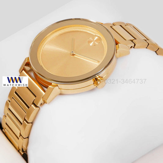 LATEST COLLECTION ALL YELLOW GOLD STAINLESS STEEL LADIES WATCH