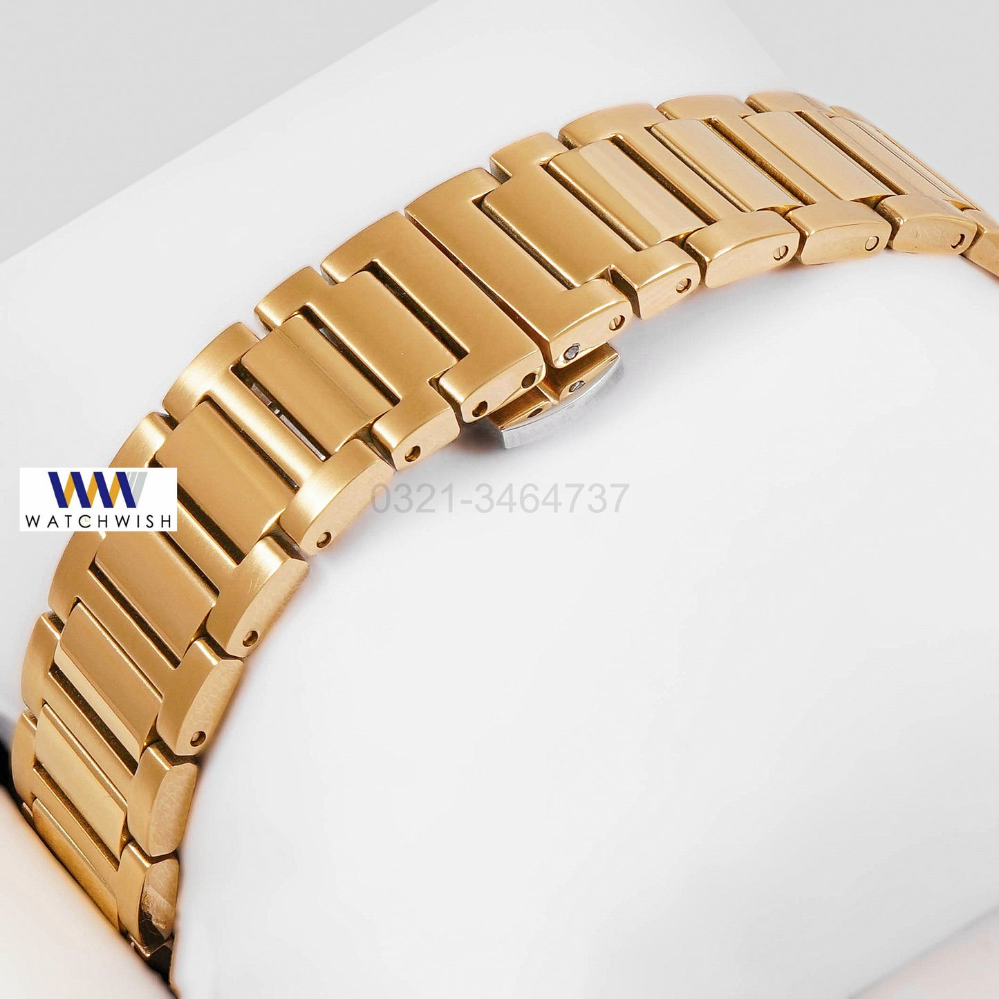 LATEST COLLECTION YELLOW GOLD WITH BLACK DIAL LADIES WATCH