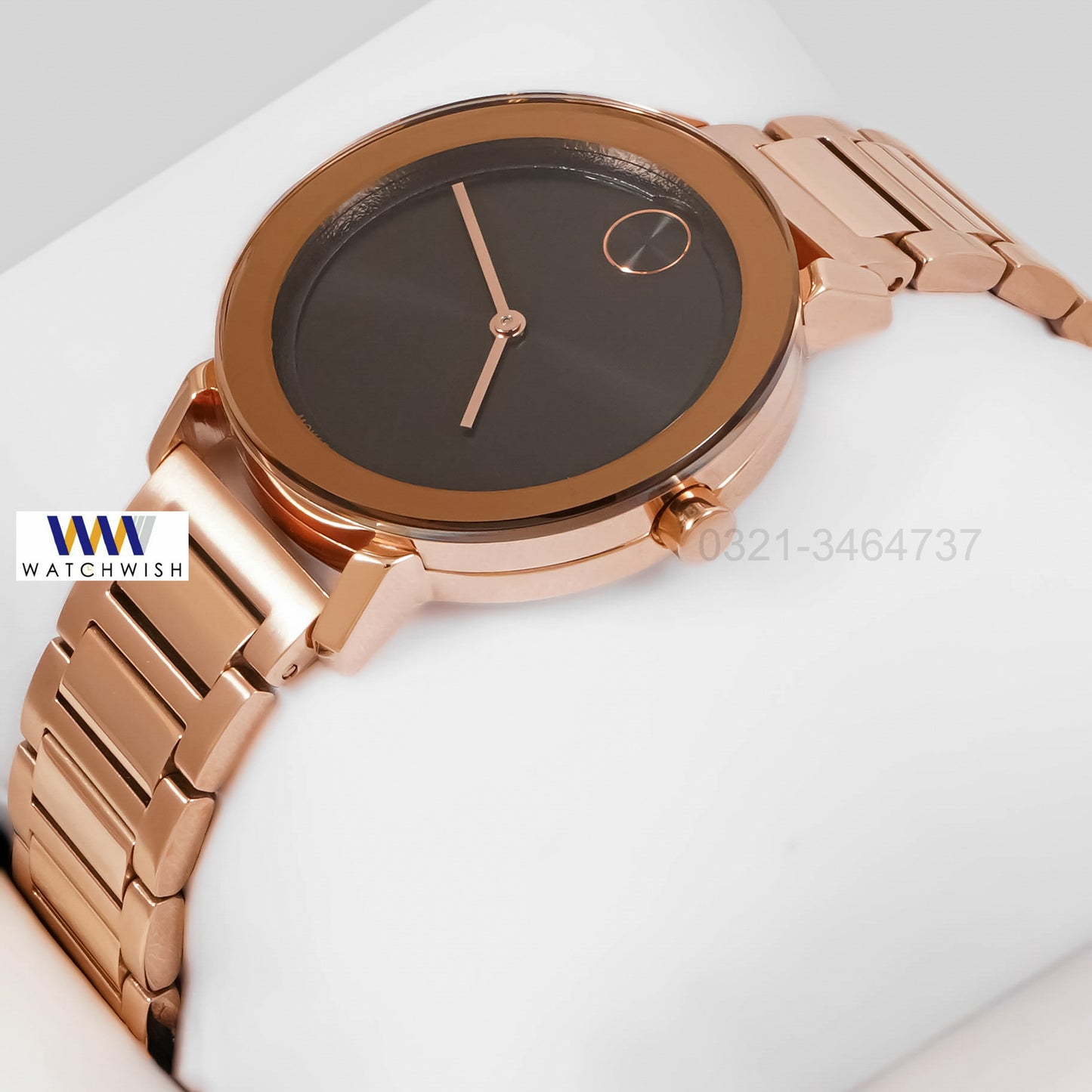 LATEST COLLECTION ROSE GOLD WITH BLACK DIAL LADIES WATCH