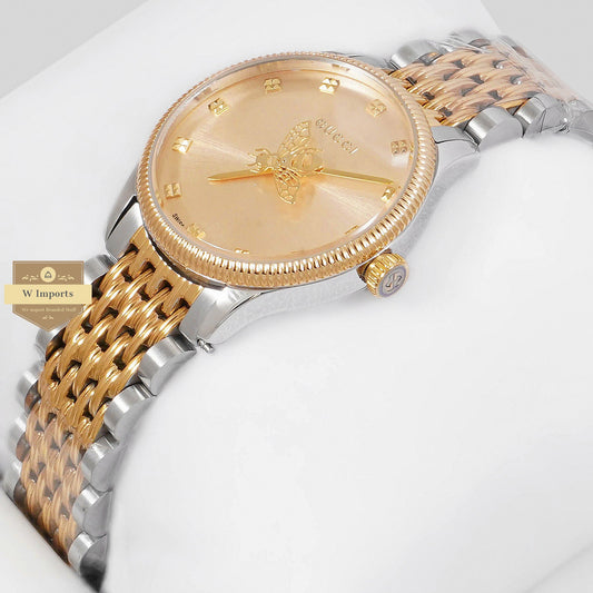 LATEST COLLECTION BEE TWO TONE YELLOW GOLD WITH DIAL LADIES WATCH