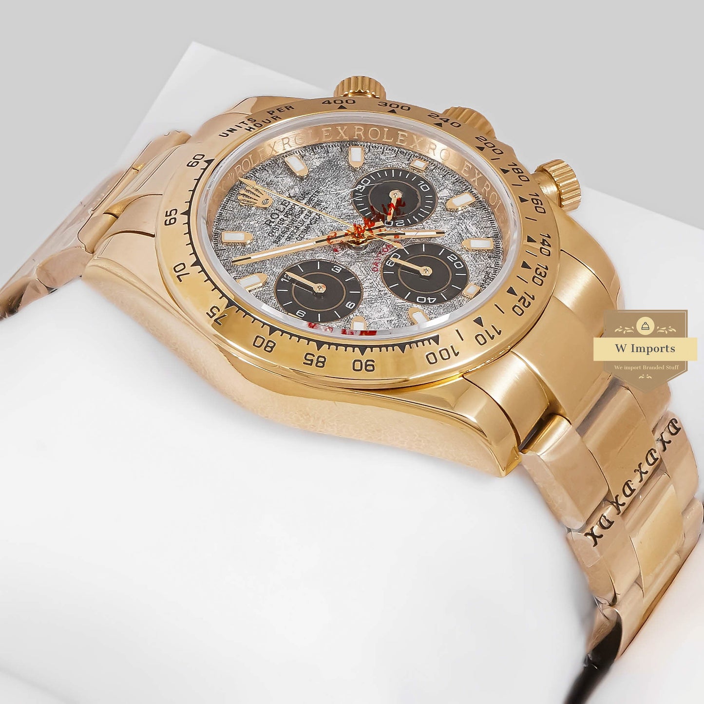LATEST COLLECTION CHRONOGRAPH 40 YELLOW GOLD WITH GREY MARBLE DIAL ZR FACTORY