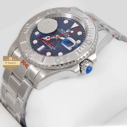 LATEST COLLECTION 40 SILVER WITH BLUE DIAL AUTOMATIC WATCH ZR FACTORY