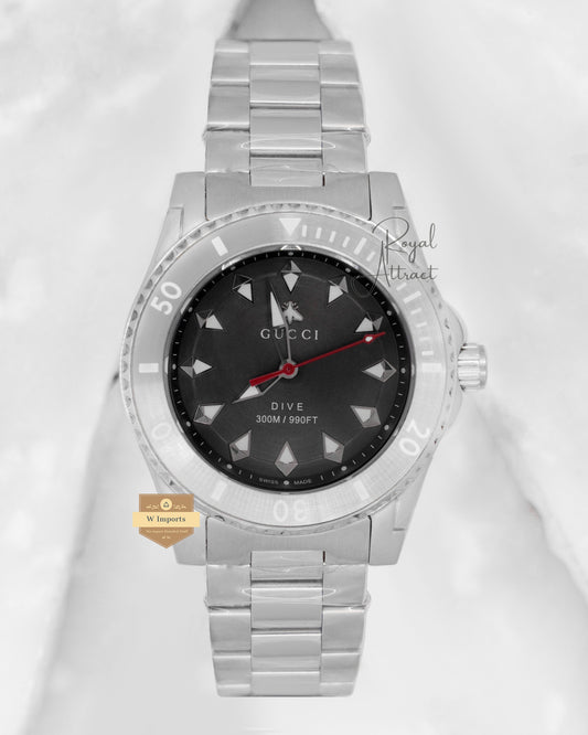 Latest Collection Silver With Gray Dial Chain Watch