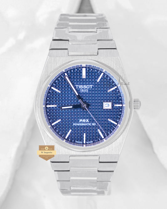 Latest Collection Prx Silver Stainless Steel With Blue Dial Quartz Watch