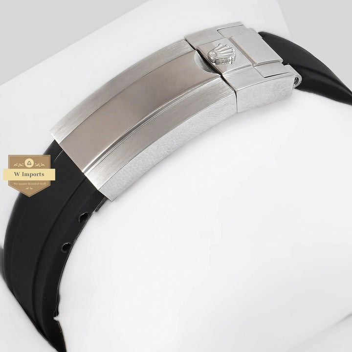 LATEST COLLECTION CHRONOGRAPH 40 SILVER CASE WITH BLACK BEZEL & DIAL RUBBER STRAP ZR FACTORY