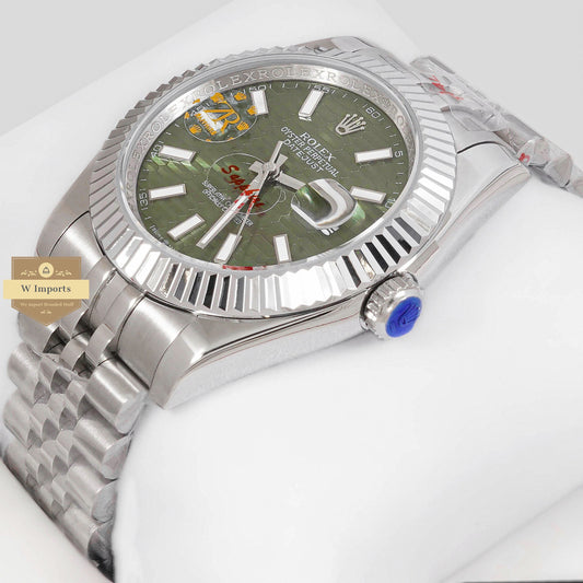 LATEST COLLECTION 41 SIVLER WITH GREEN DIAL AUTOMATIC WATCH ZR FACTORY