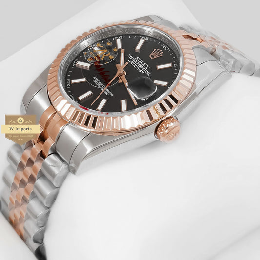 Latest Collection 36 Two Tone Rose Gold With Black Dial Automatic Watch Zr Factory