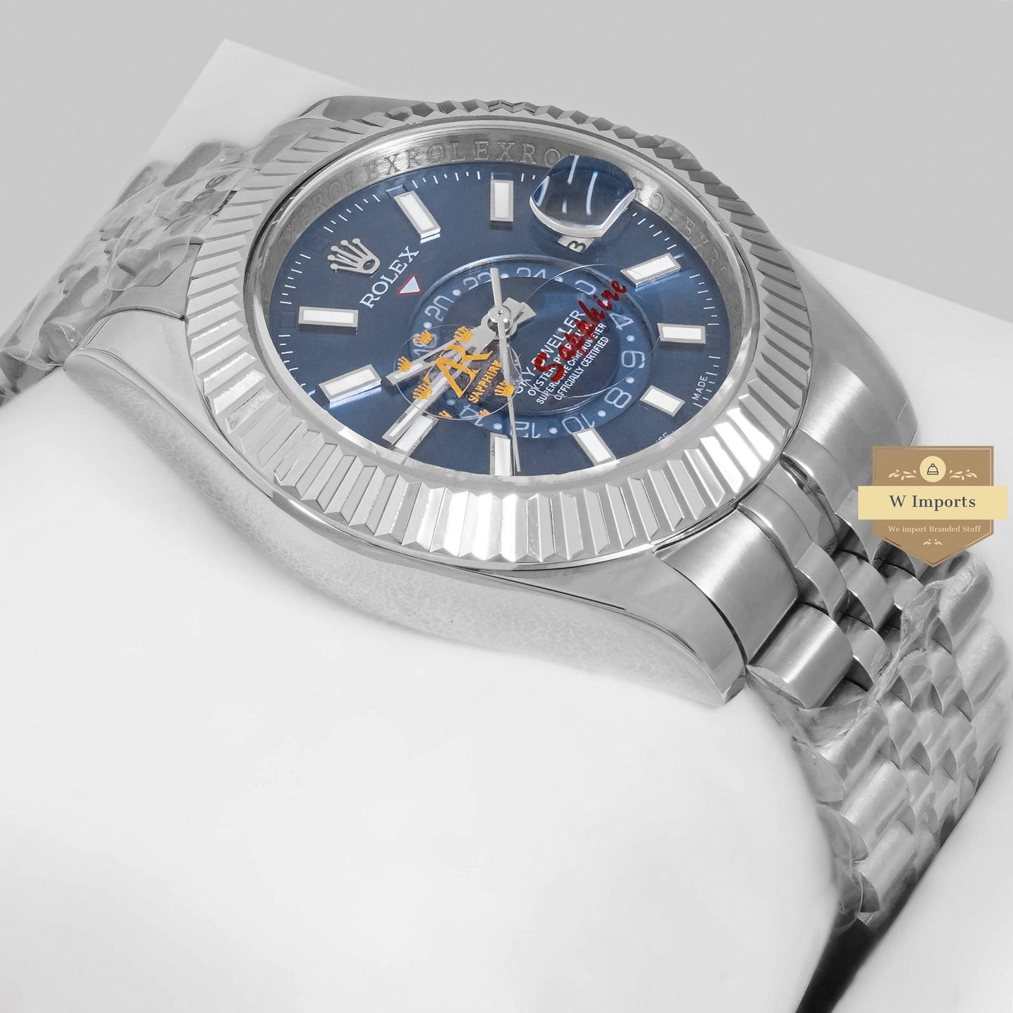 LATEST COLLECTION 42 SILVER WITH BLUE DIAL AUTOMATIC WATCH ZR FACTORY