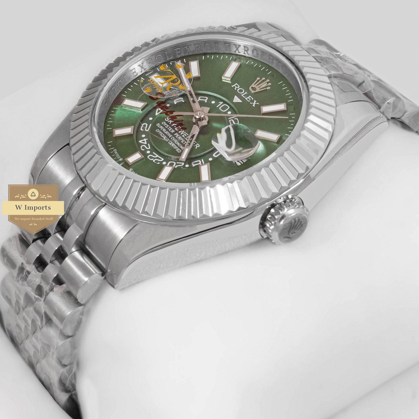 LATEST COLLECTION 42 SILVER WITH GREEN DIAL AUTOMATIC WATCH ZR FACTORY