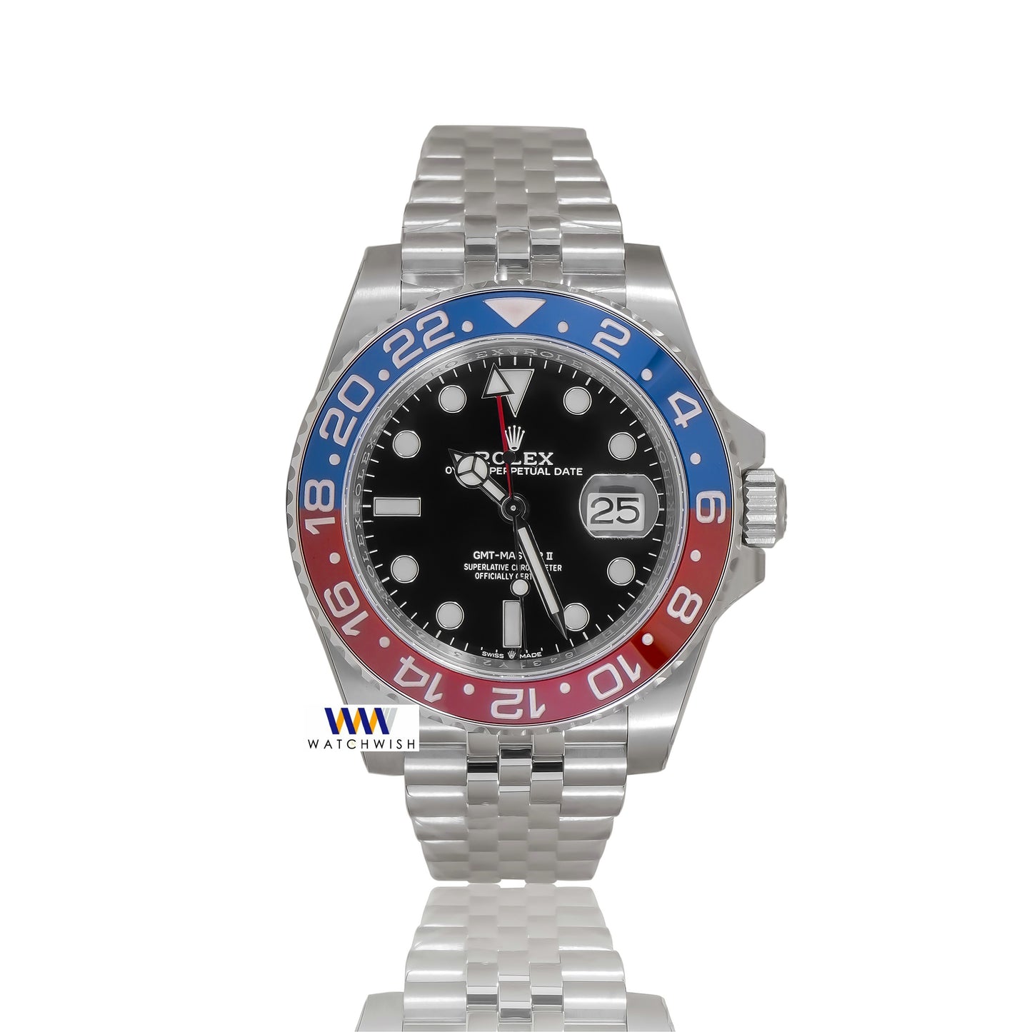 LATEST COLLECTION SILVER PREMIUM GMT AR MADE AUTOMATIC WATCH