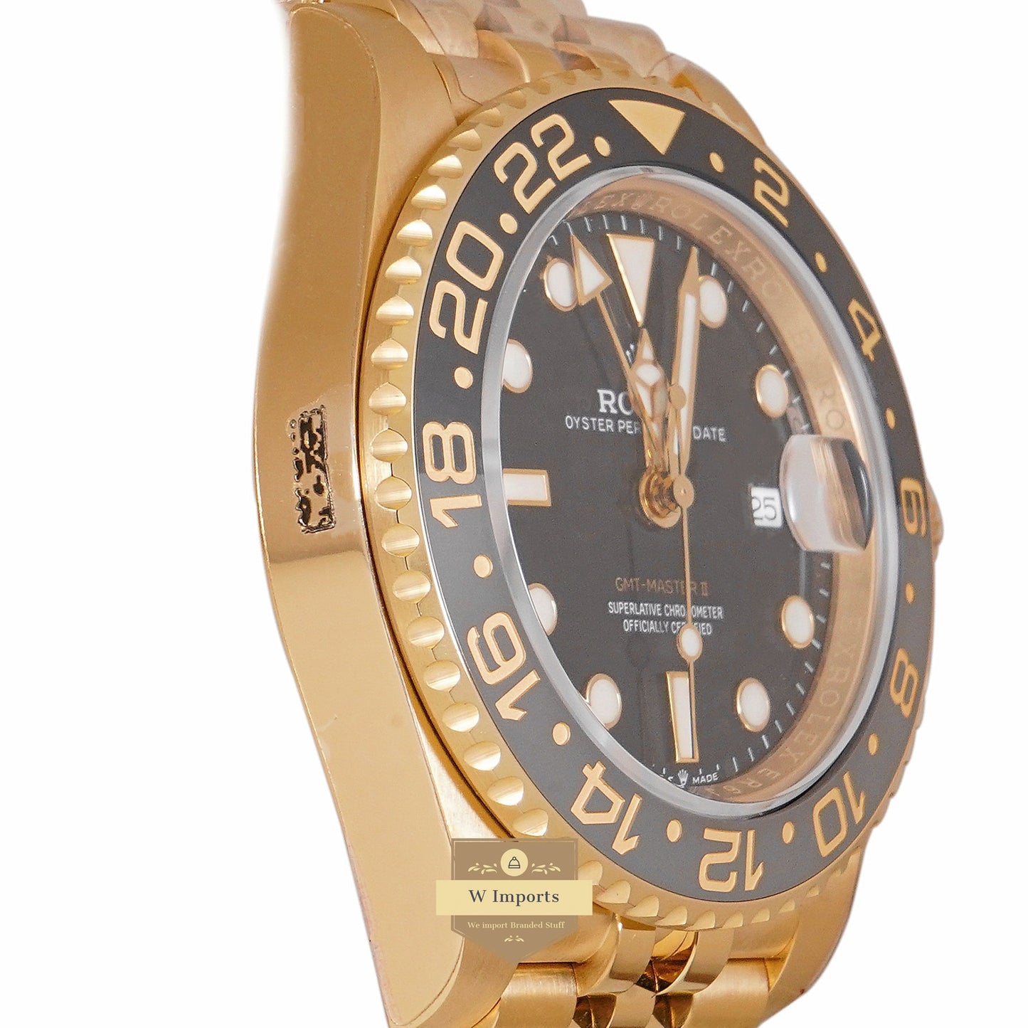 LATEST COLLECTION GMT 40  YELLOW GOLD WITH BLACK DIAL & BEZEL AUTOMATIC WATCH EW MADE