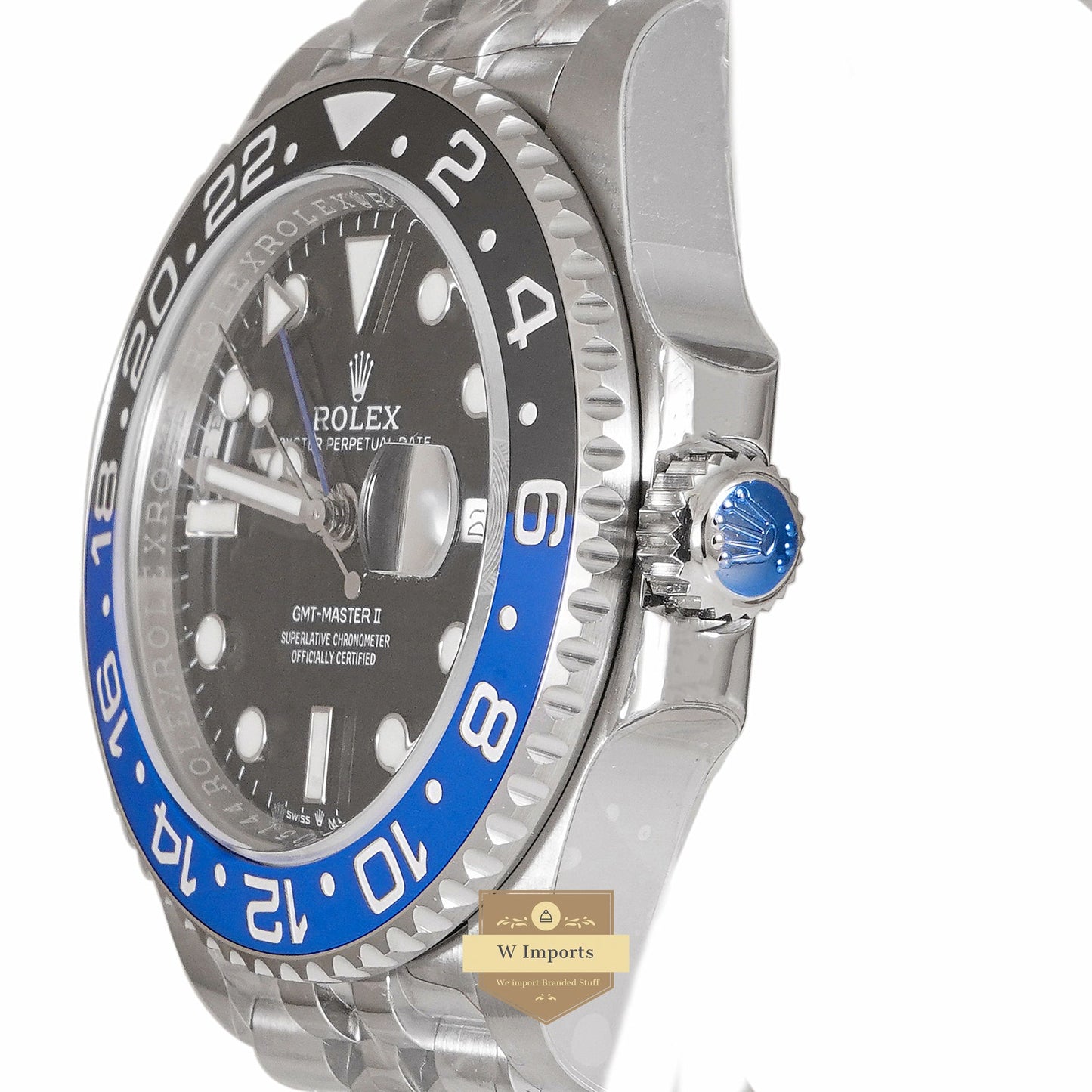 LATEST COLLECTION GMT 40 SILVER WITH BLACK DIAL & BEZEL AUTOMATIC WATCH EW MADE