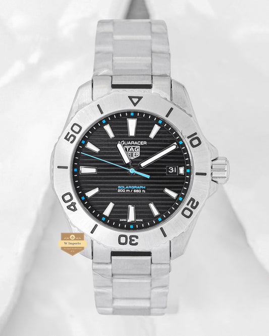 Latest Collection Silver With Black Dial Automatic Watch