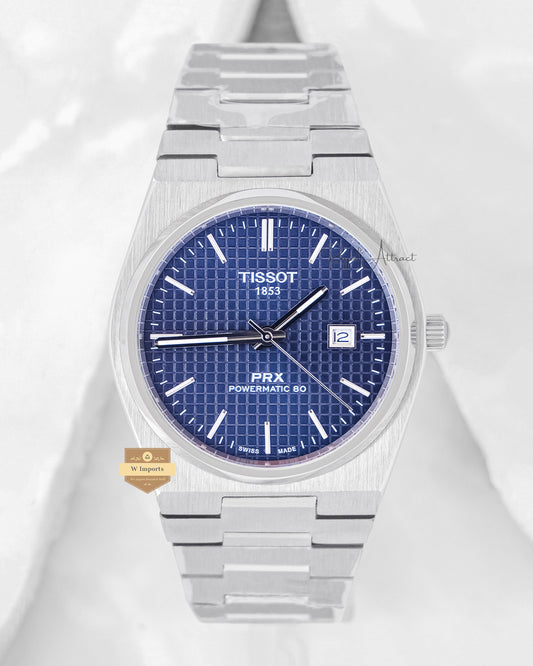 Latest Collection Premium Prx Silver With Blue Dial Stainless Steel Automatic Watch