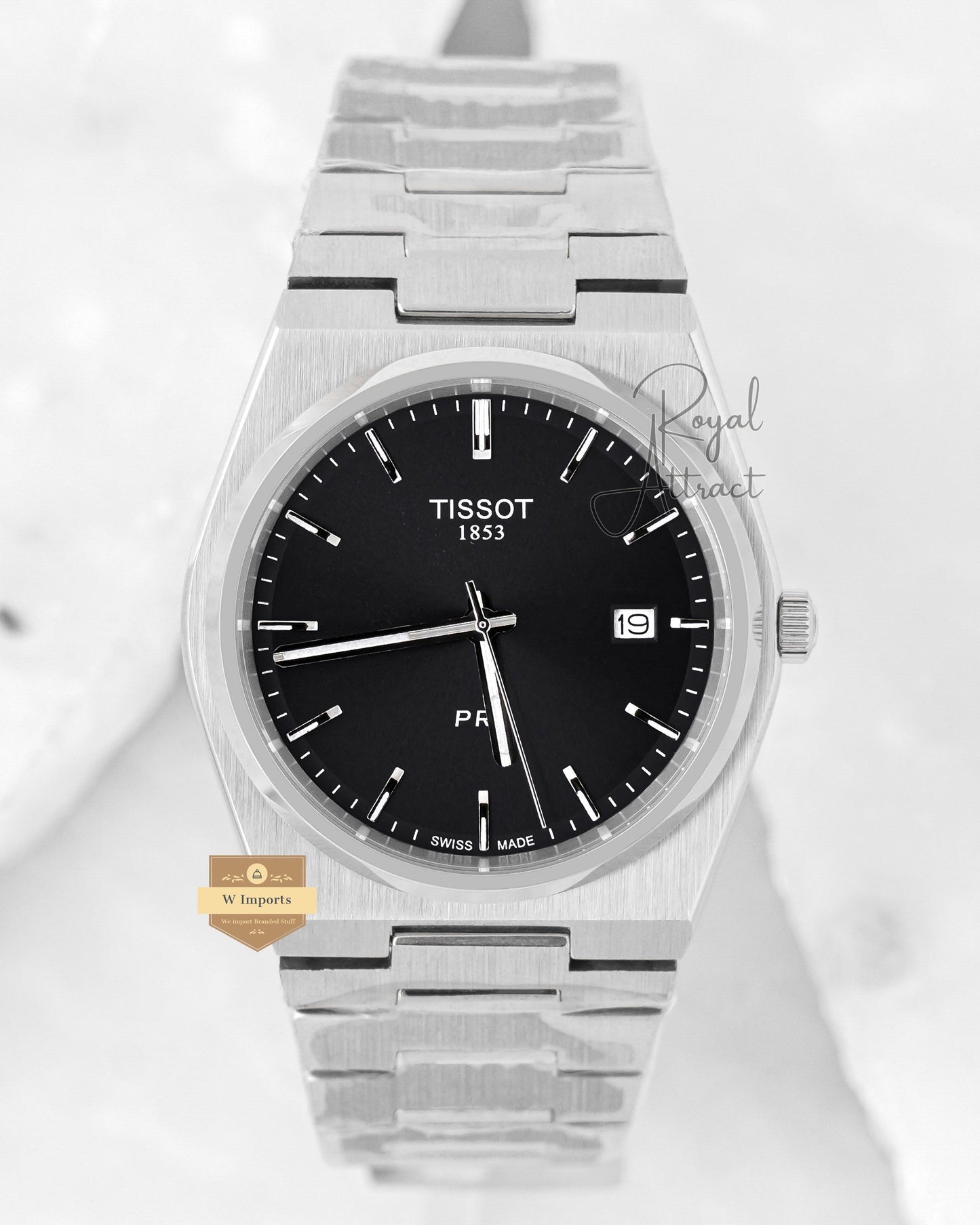 Latest Collection Prx Silver With Black Automatic Watch