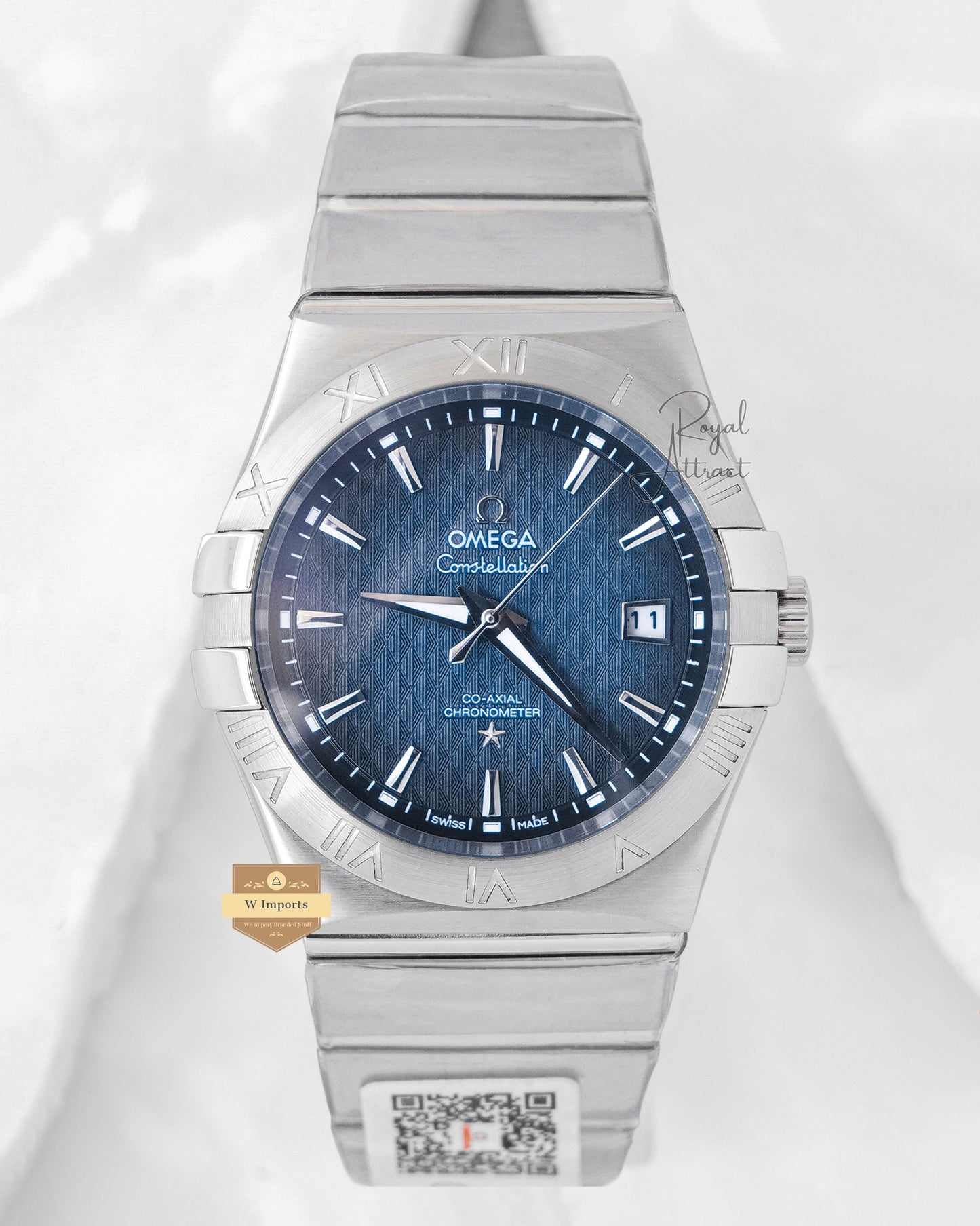 Latest Collection Silver With Blue Dial Automatic chain watch