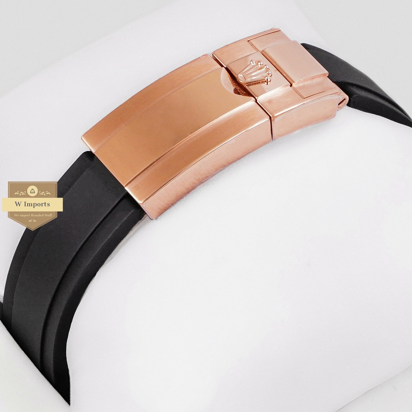 Latest Collection 40 Rose Gold Case With Dial & Black Rubber Strap Automatic Watch Ew Made