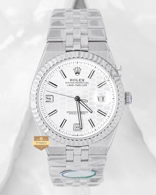 LATEST COLLECTION LD 40 SILVER WITH WHITE DIAL AUTOMATIC WATCH OZ MADE