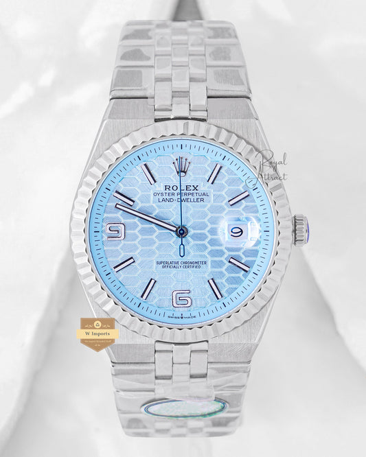 Latest Collection Ld 40 Silver With Tiffany Blue Dial Automatic Watch Oz Made