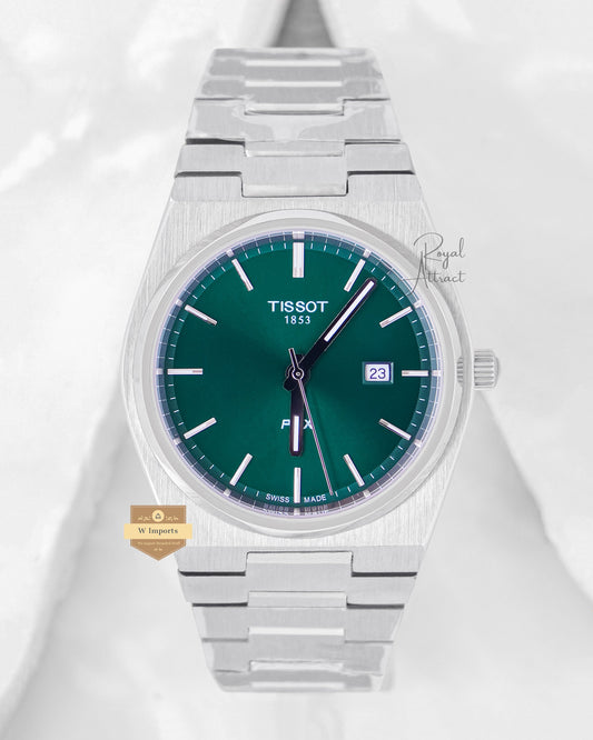 Latest Collection Prx Silver Stainless Steel With Sea Green Dial Quartz Watch