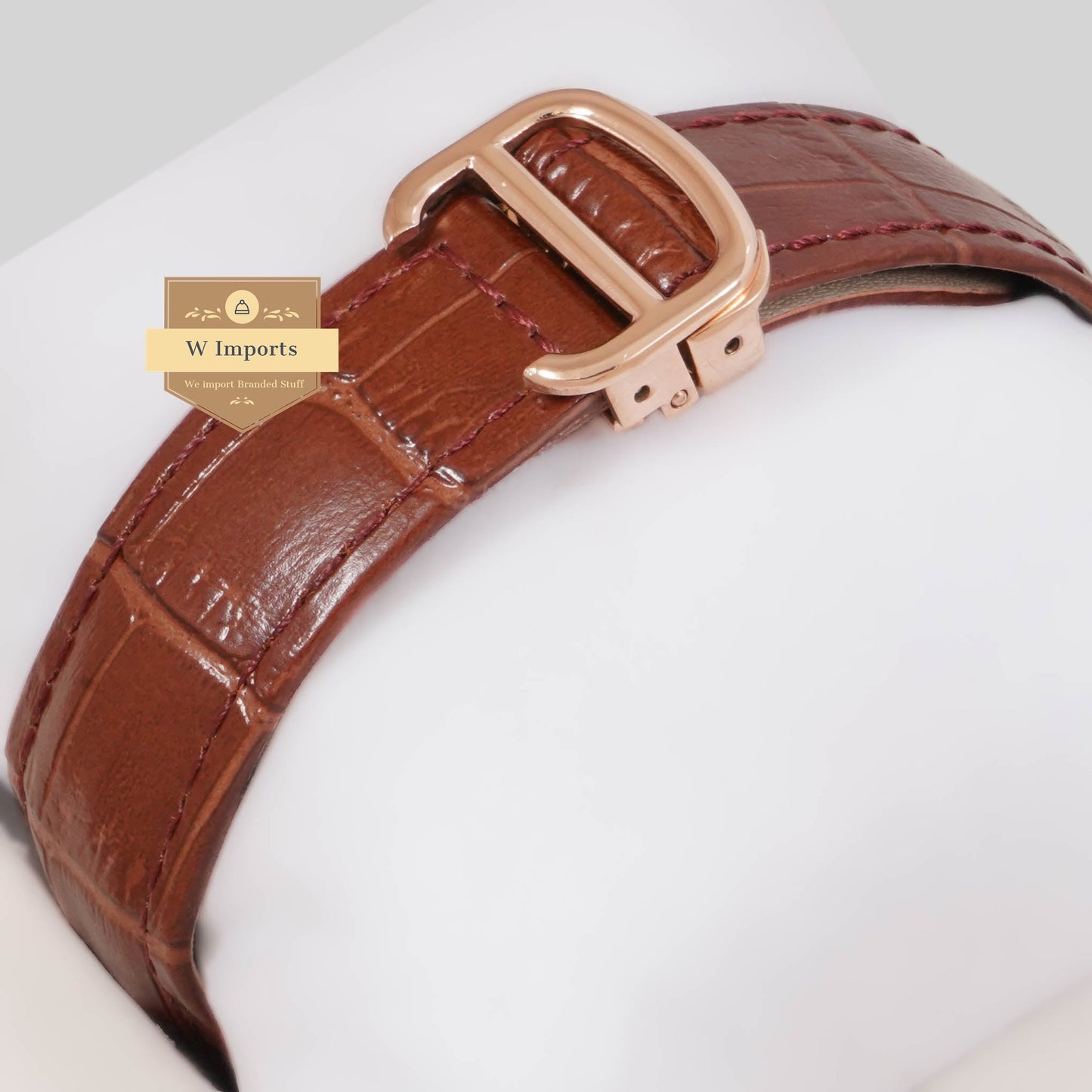 LATEST COLLECTION TOURBILLON MOON PHASE ROSE GOLD CASE WITH SKELETON DIAL & BROWN LEATHER STRAP
