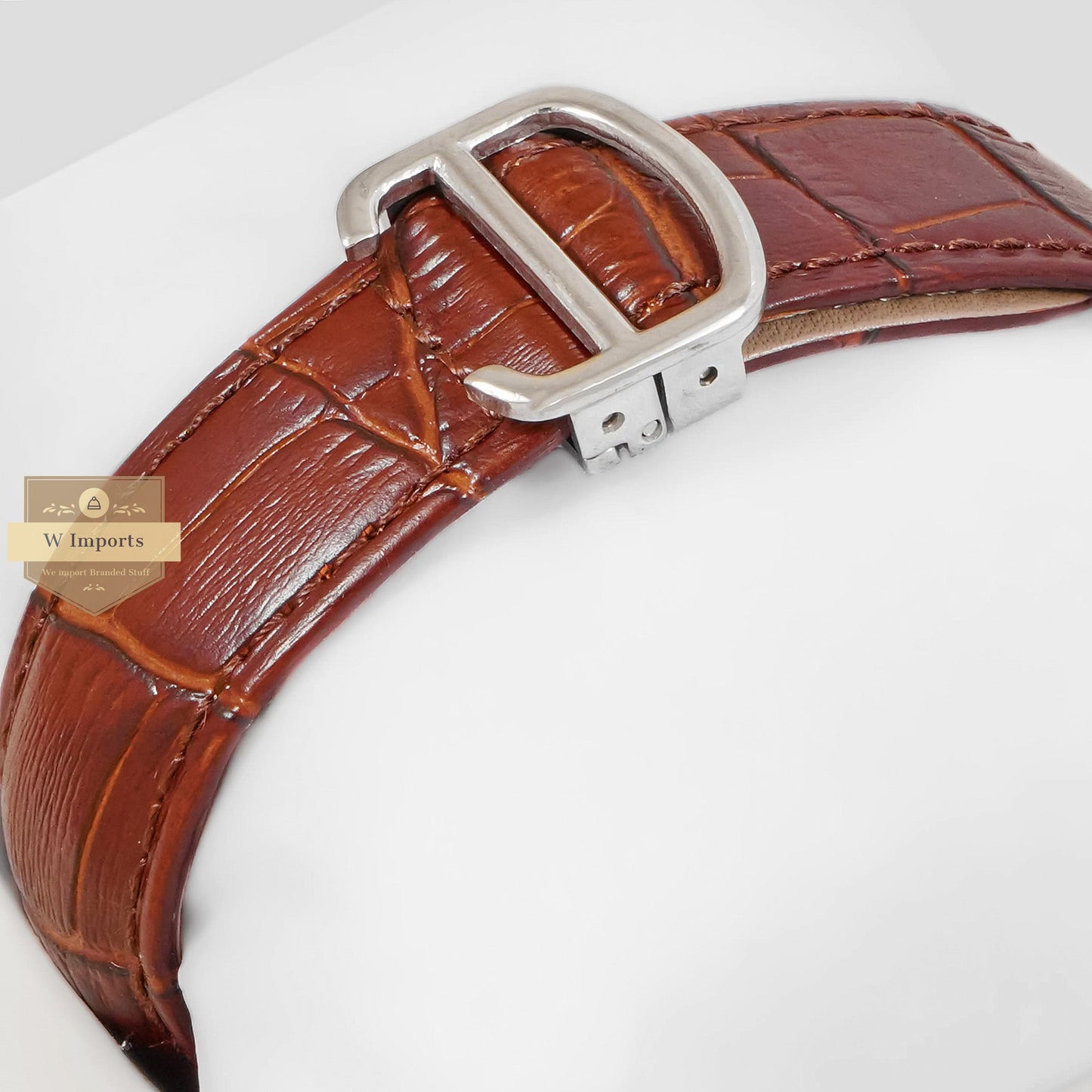 LATEST COLLECTION TOURBILLON GREY DIAL WITH SILVER CASE & BROWN LEATHER STRAP