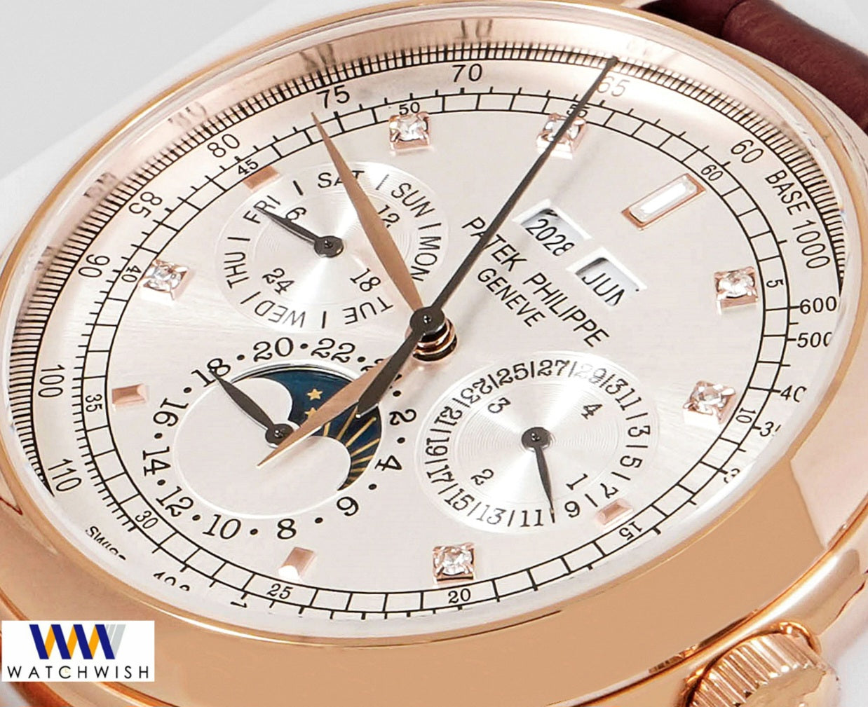 New Collection Rose Gold With Silver Dial Automatic Watch