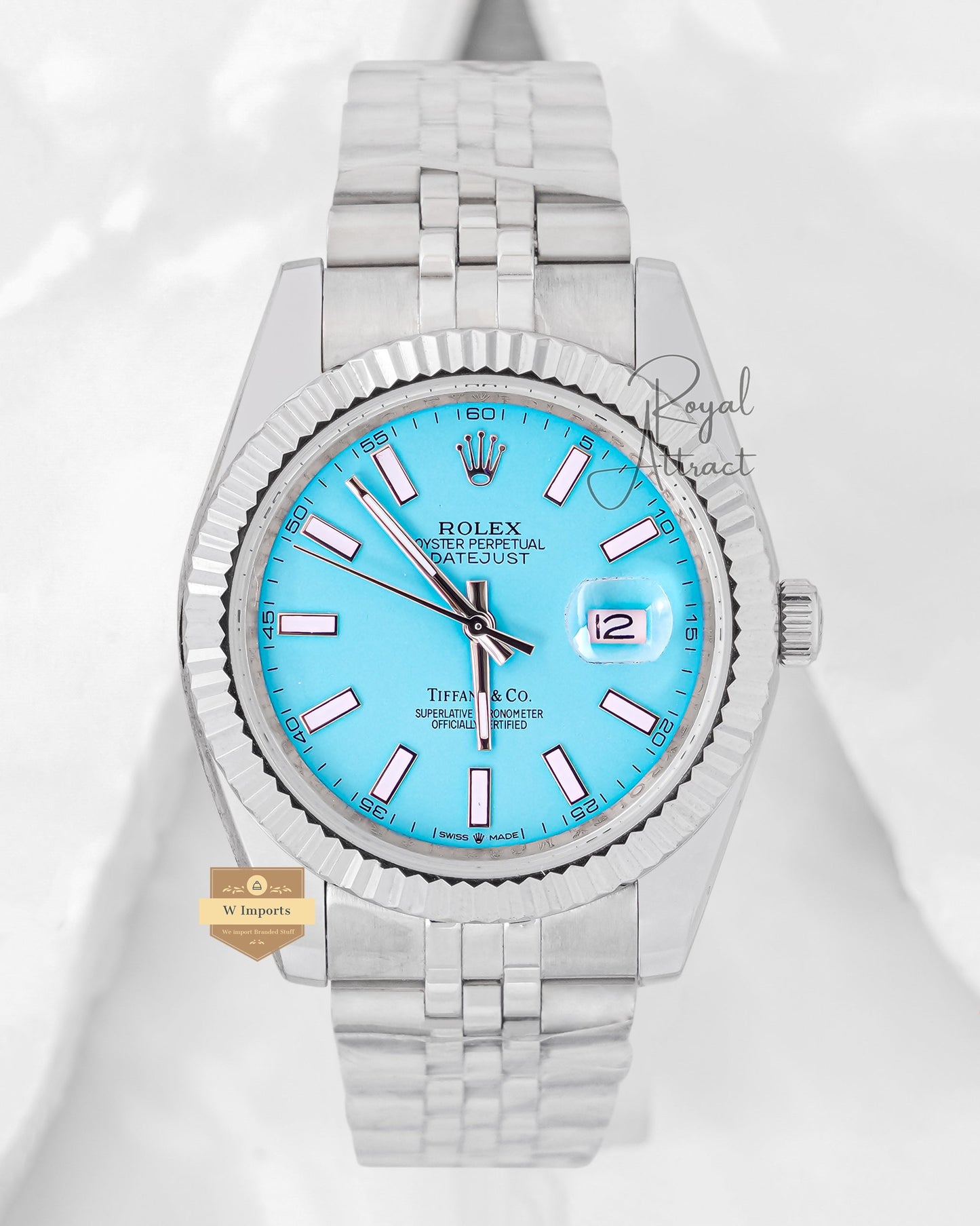 Latest Collection 41 Silver With Tiffany Dial Automatic Watch Zr Factory