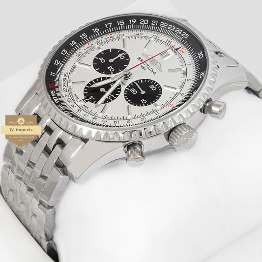 LATEST COLLECTION CHRONOGRAPH ALL SILVER WITH DIAL CHAIN WATCH