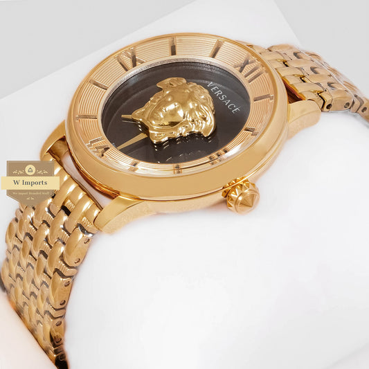 LATEST COLLECTION YELLOW GOLD WITH BLACK DIAL LADIES WATCH