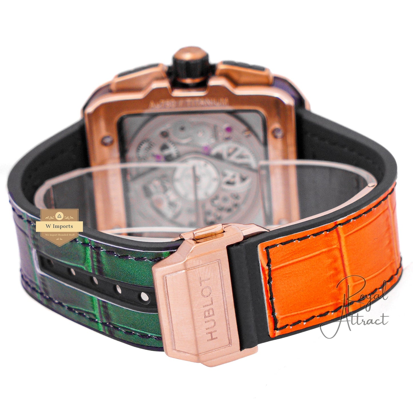 Latest Premium Collection Chronograph Rose Gold Multi Stone Bezel & Strap