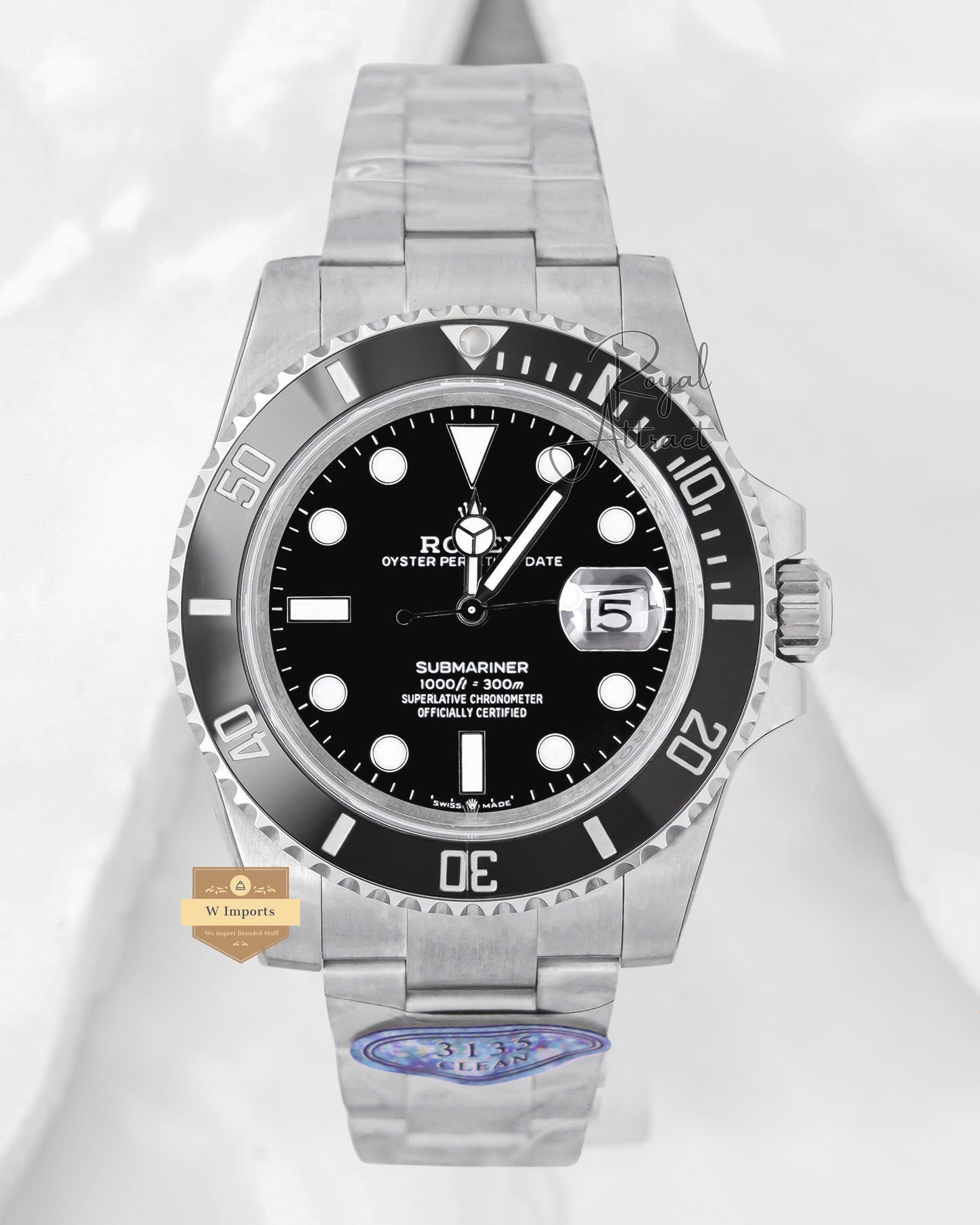 LATEST COLLECTION SILVER PREMIUM CLEAN MADE AUTOMATIC WATCH