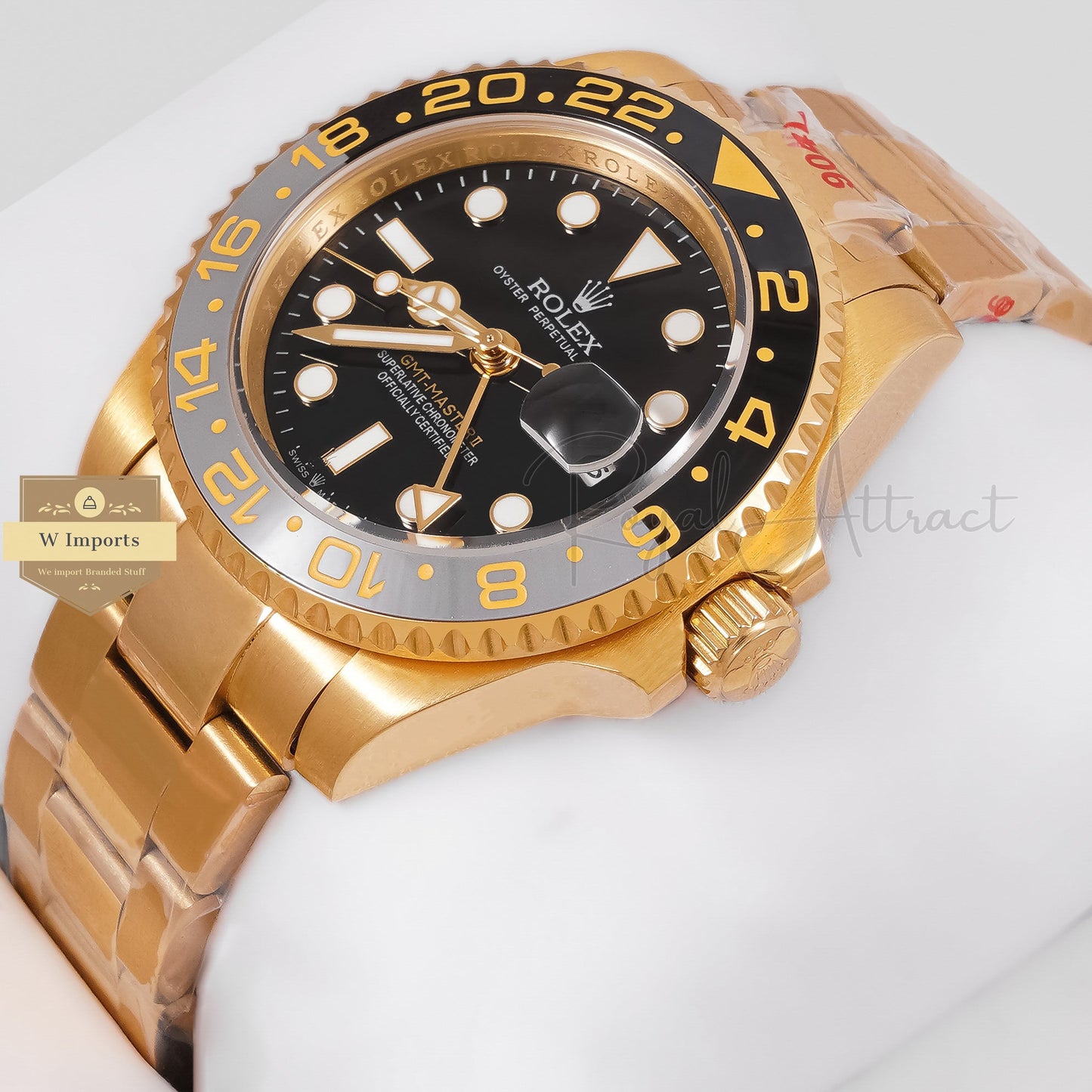 LATEST COLLECTION GMT 40 YELLOW GOLD WITH BLACK DIAL & BEZEL ZR FACTORY