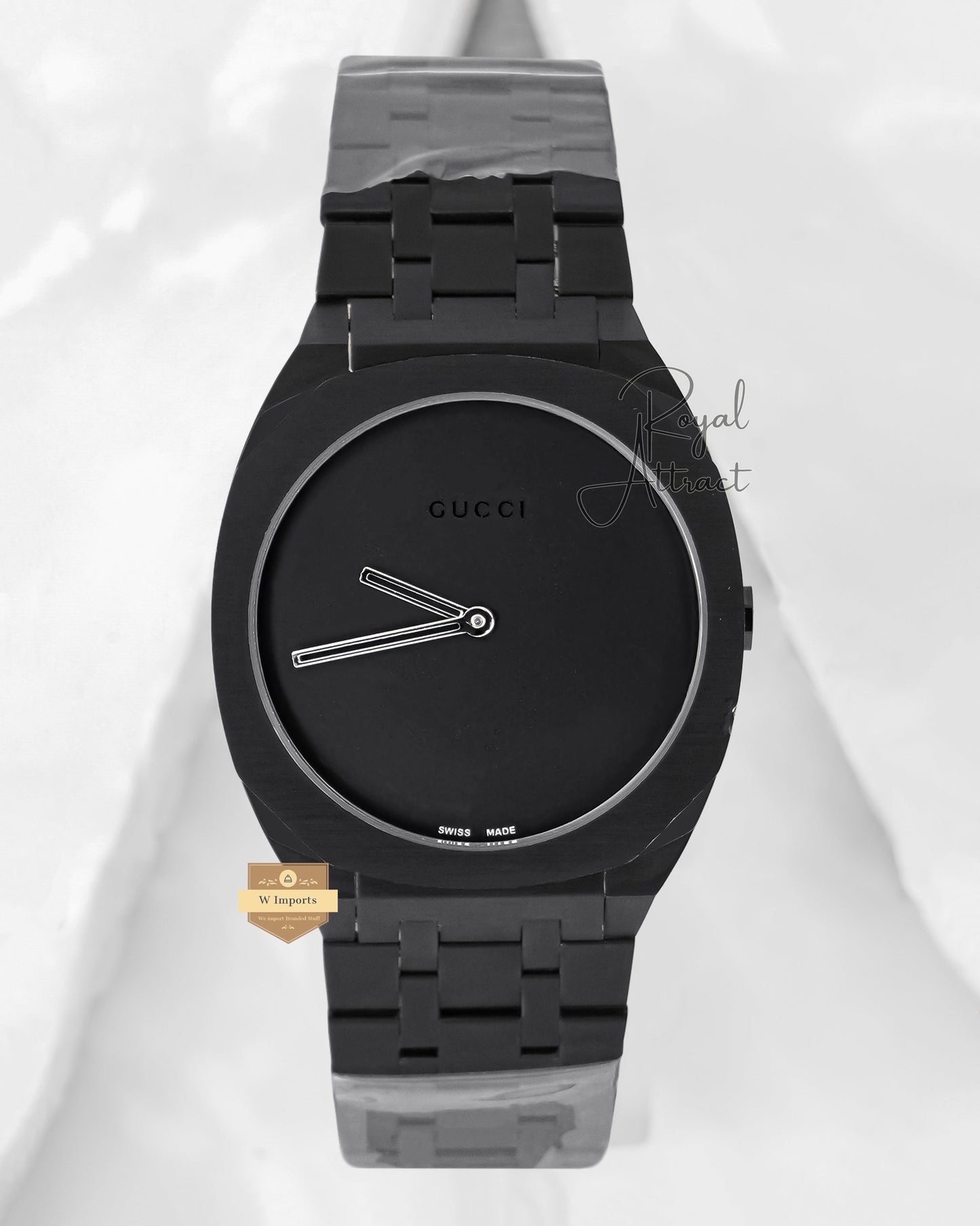 Latest Collection All Black Stainless Steel Watch