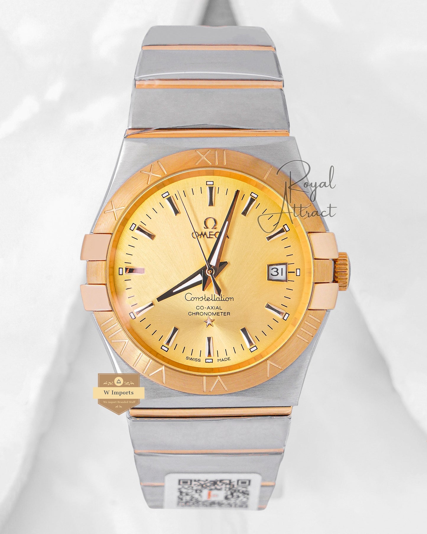 Latest Collection Two Tone Yellow Gold With Dial Automatic Watch