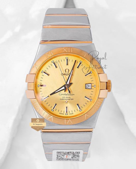 Latest Collection Two Tone Yellow Gold With Dial Automatic Watch