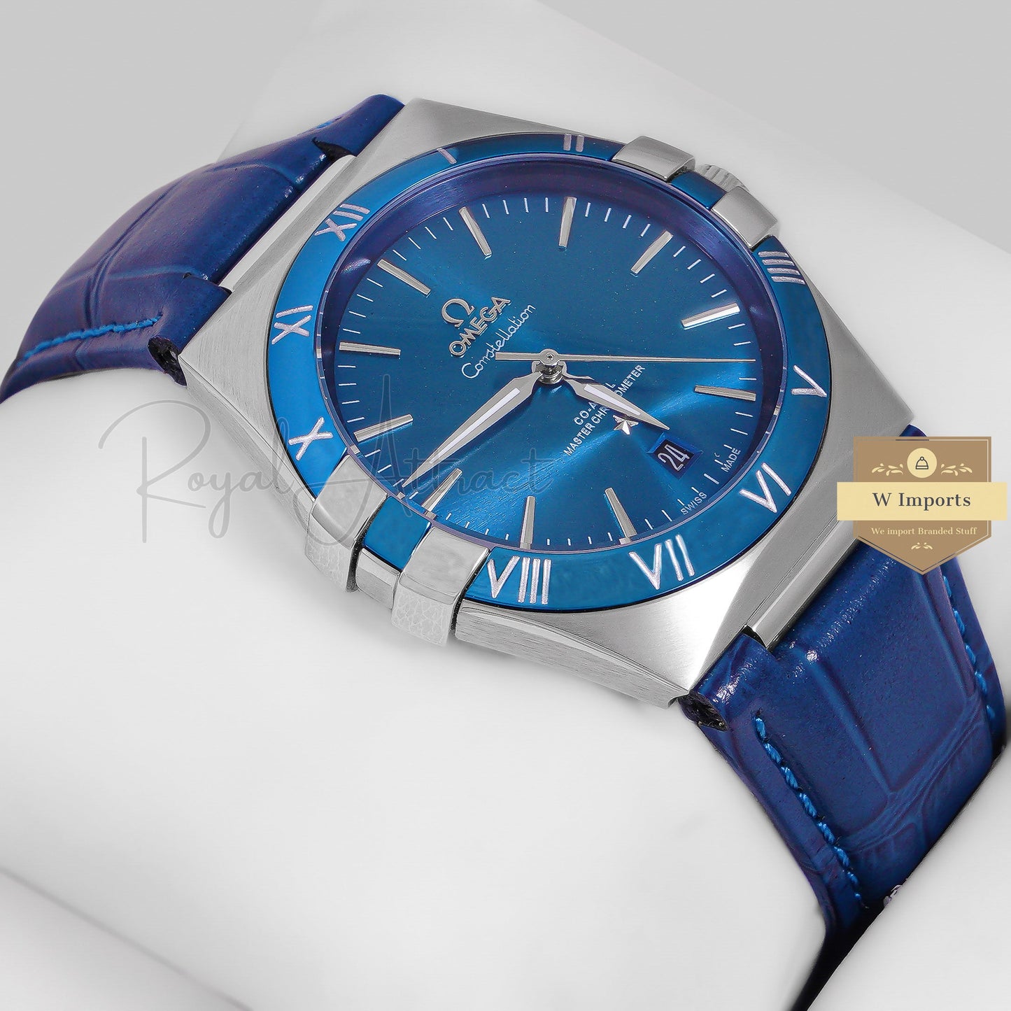 Latest Collection Silver Case With Blue Dial Automatic Watch