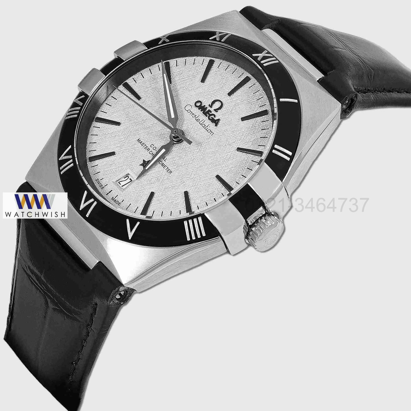 Latest Collection Silver Case With Black Dial Automatic Watch