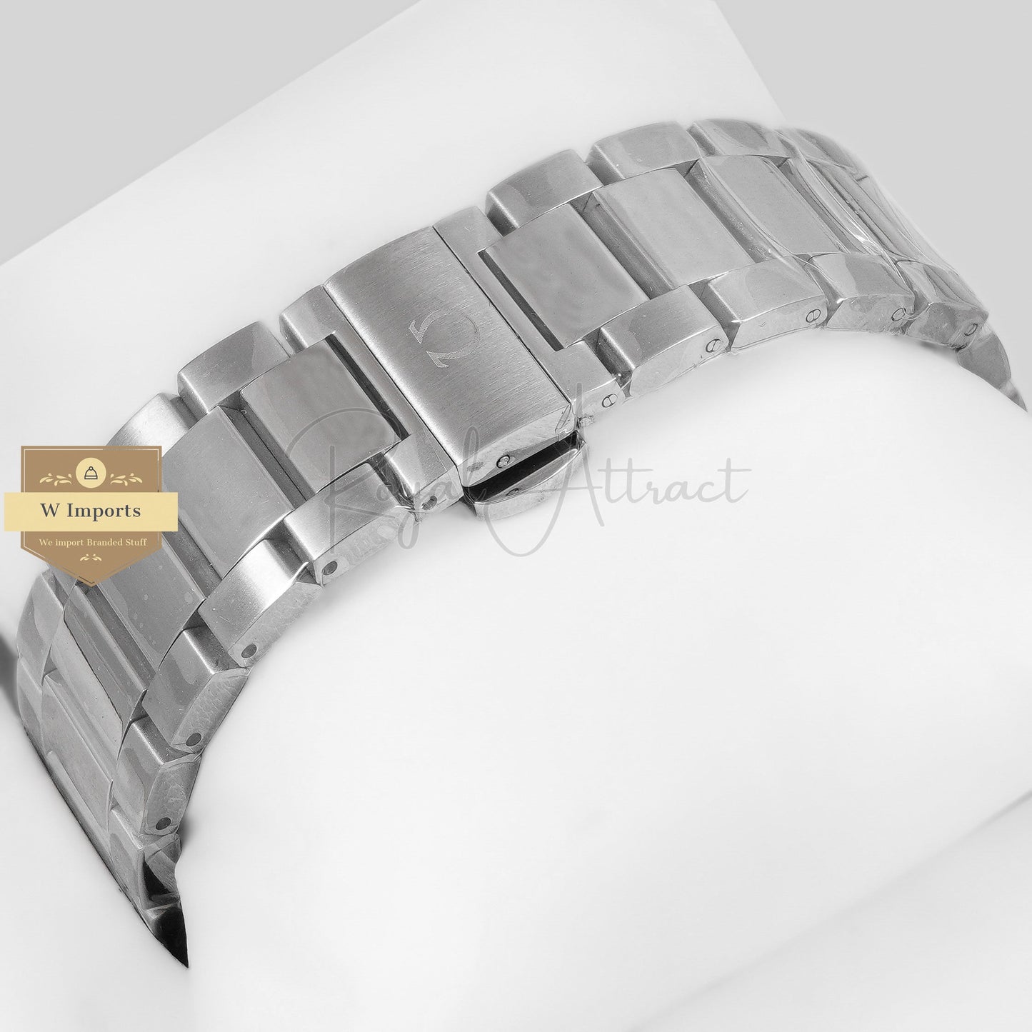 LATEST COLLECTION CHRONOGRAPH SILVER WITH WHITE DIAL CHAIN WATCH