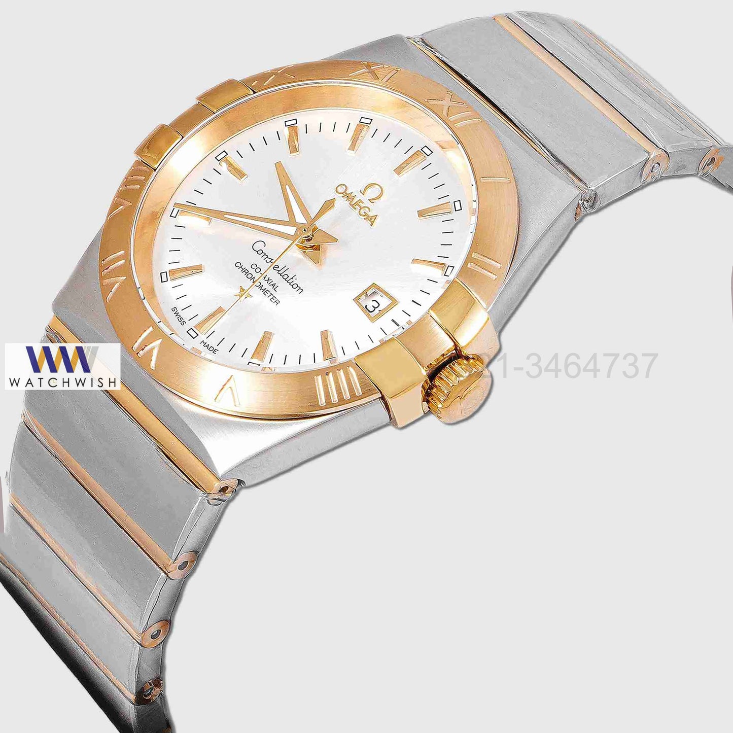 Latest Collection Two Tone Yellow Gold With White Dial Watch